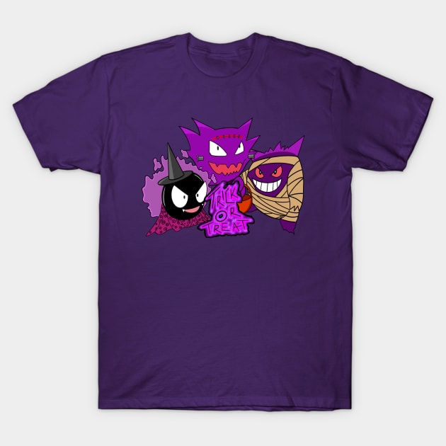 Trick or Treat Monsters T-Shirt by Jamie Collins